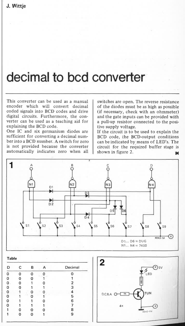 decimal to bed converter