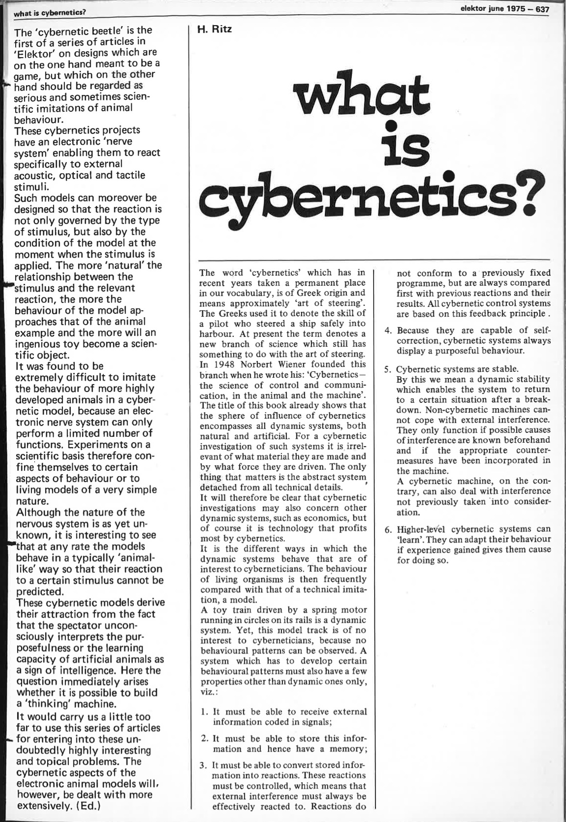 what is cybernetics?