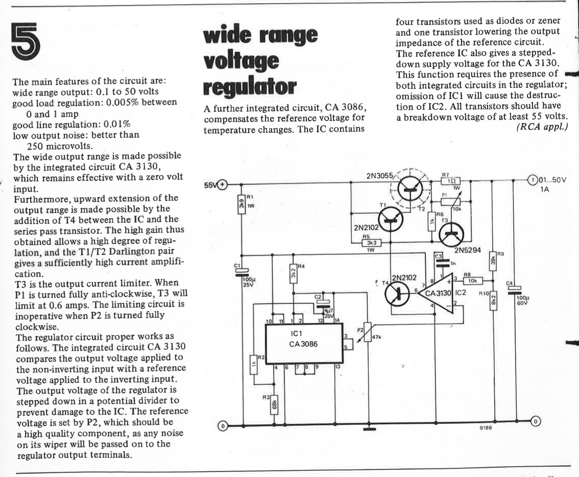 voltage regulator, wide range