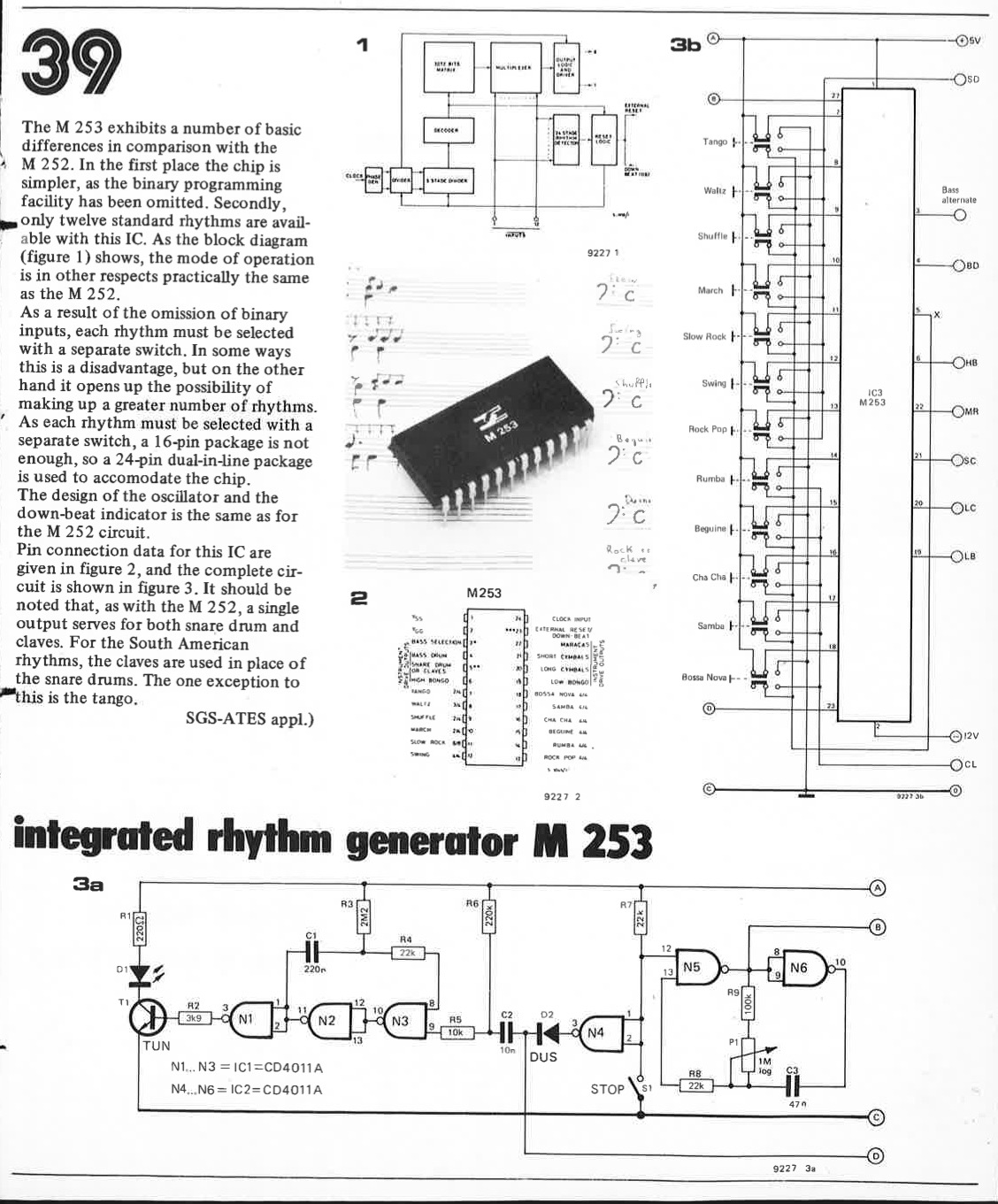 rhythm generator M 253