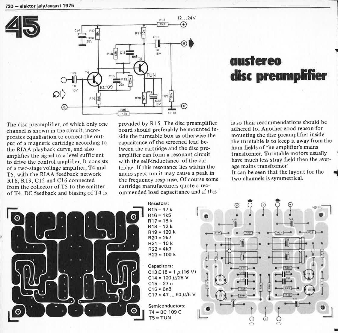 austereo disc preamplifier