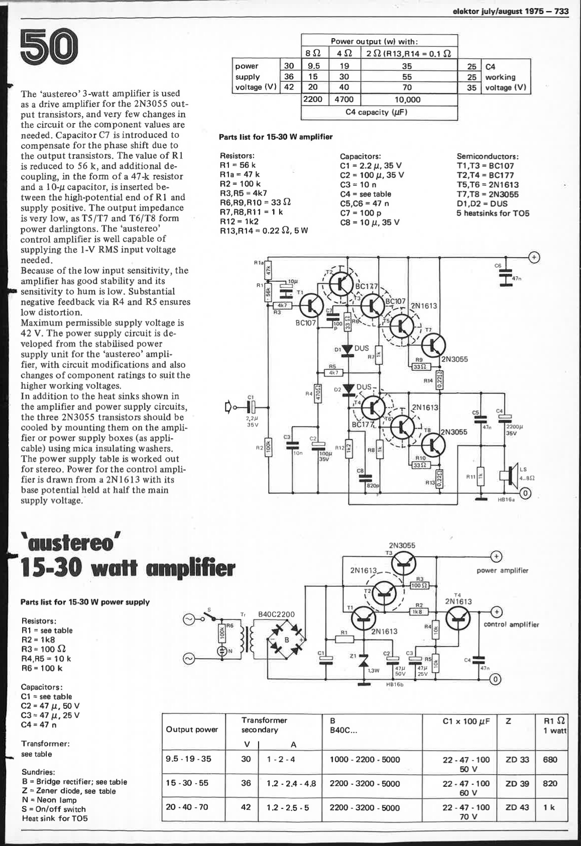austereo 15-30 watt amplifier