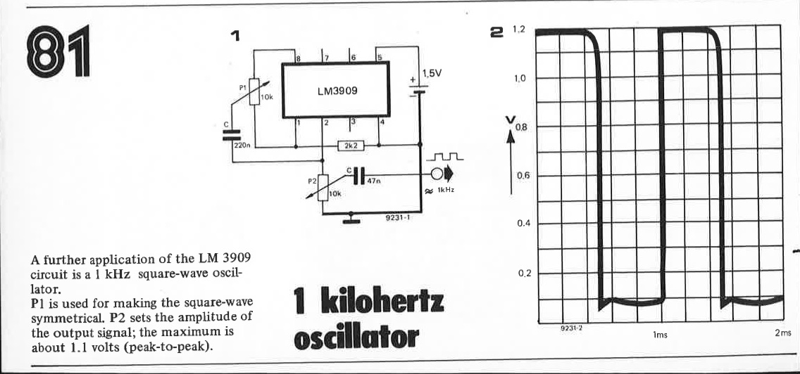 oscillator, 1 kHz