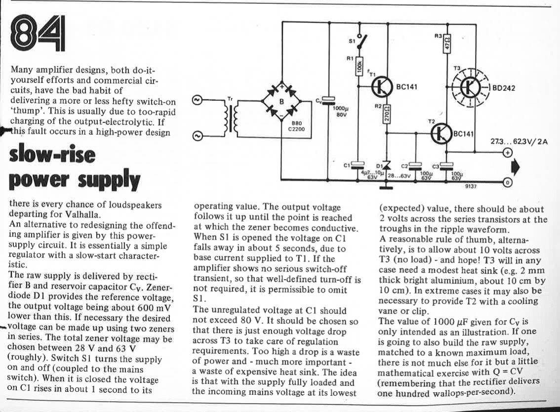 slow-rise power supply