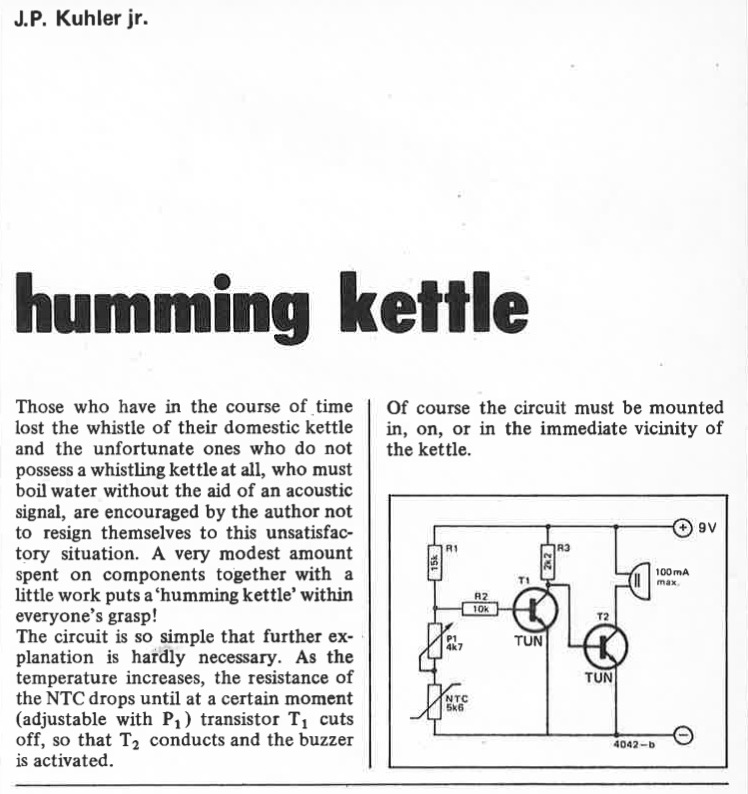 humming kettle