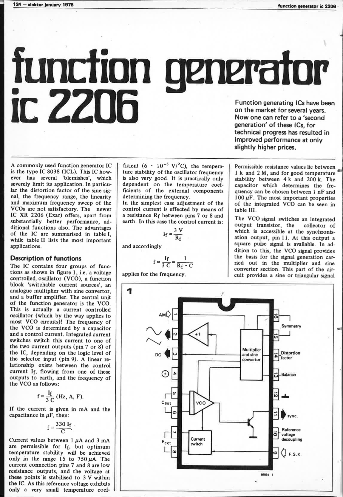 function generator ic 2206