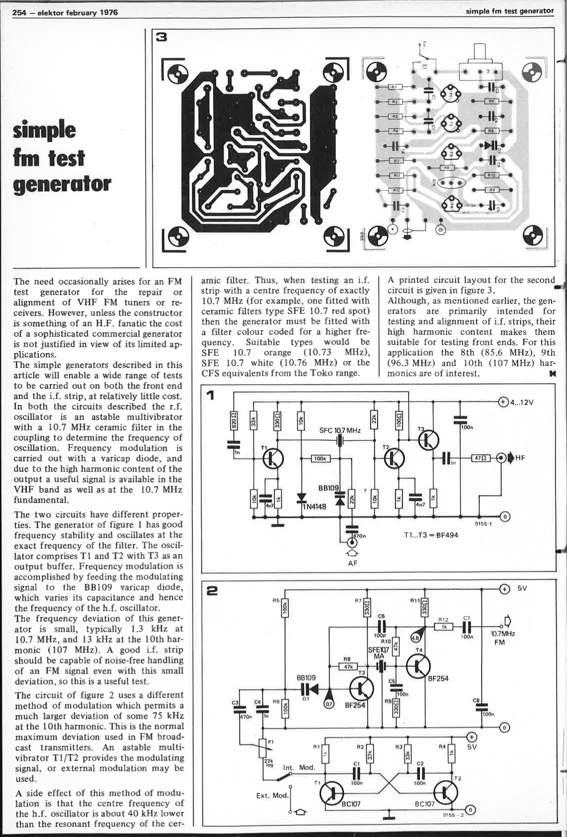 simple fm test generator