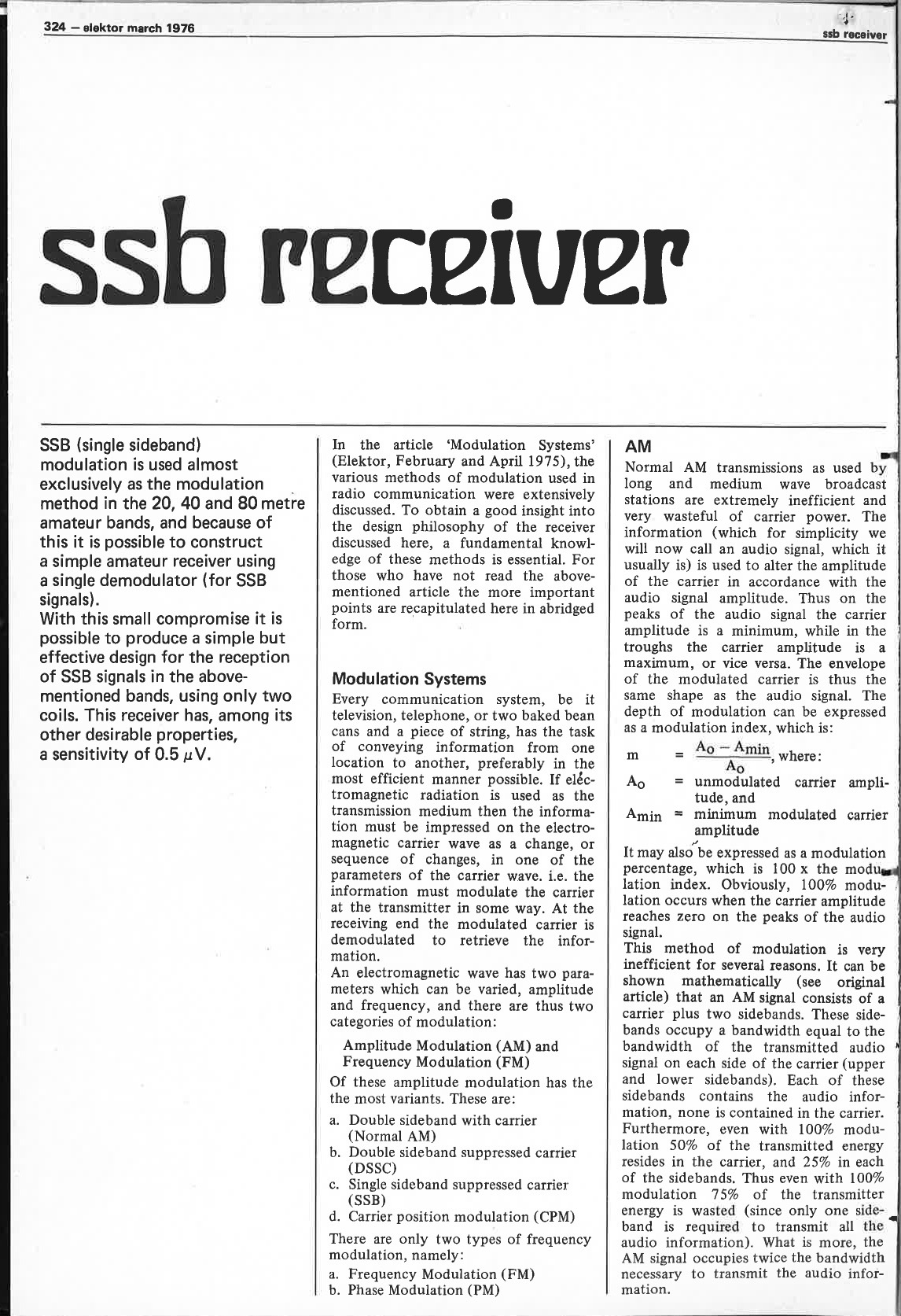 ssb receiver