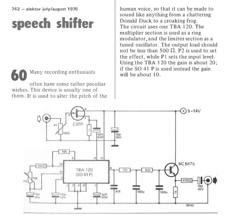 speech shifter