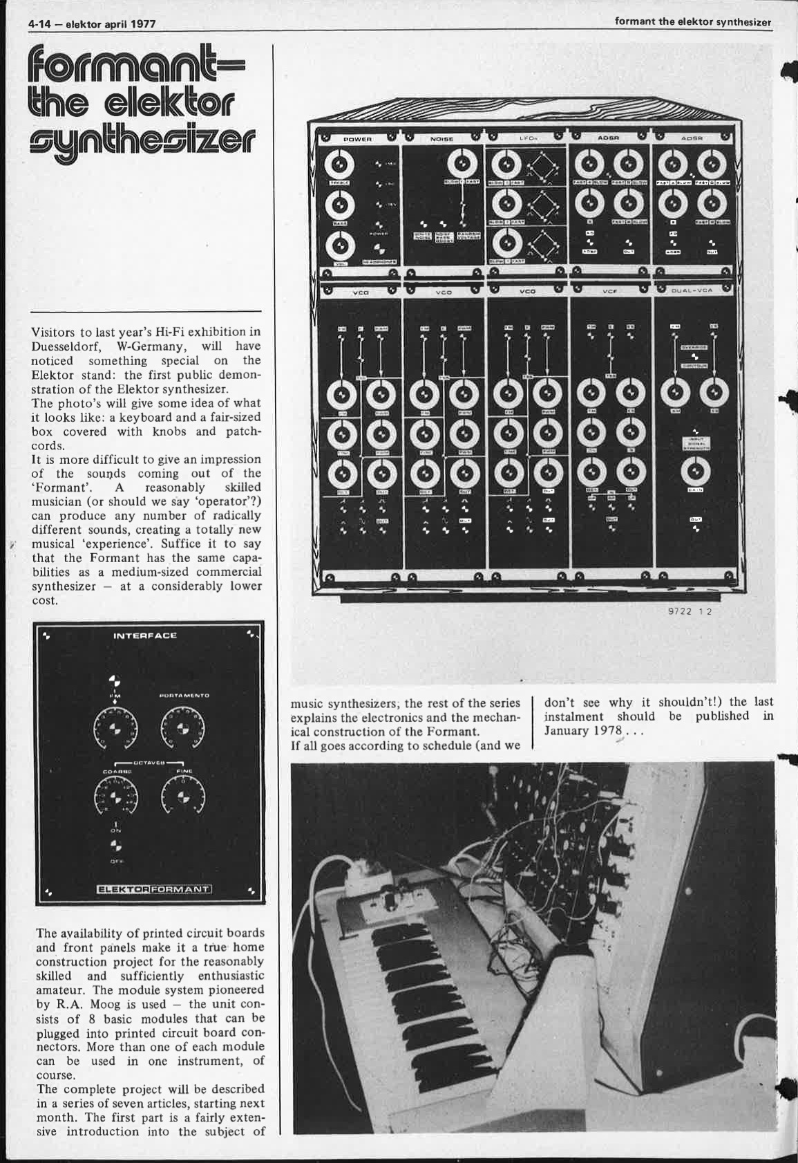 formant - the elektor synthesizer