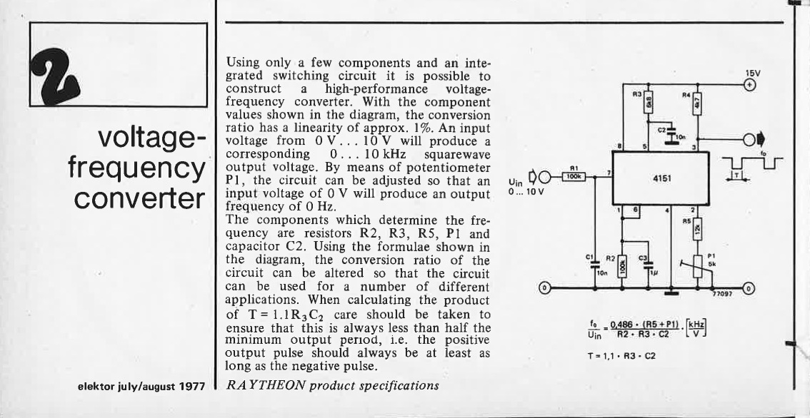 voltage-frequency converter