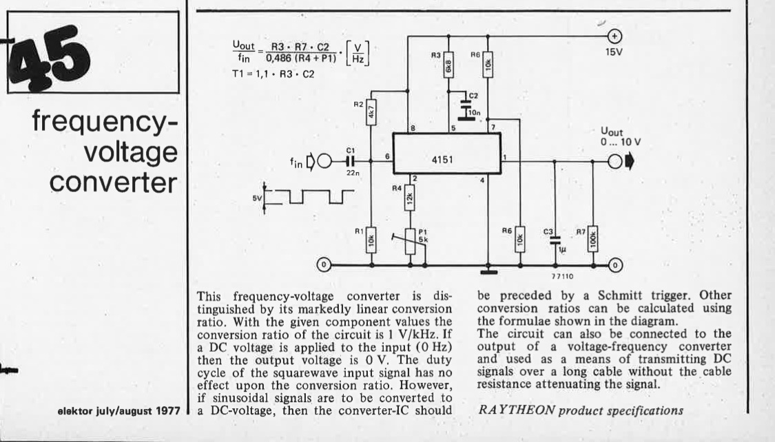 frequency-voltage converter