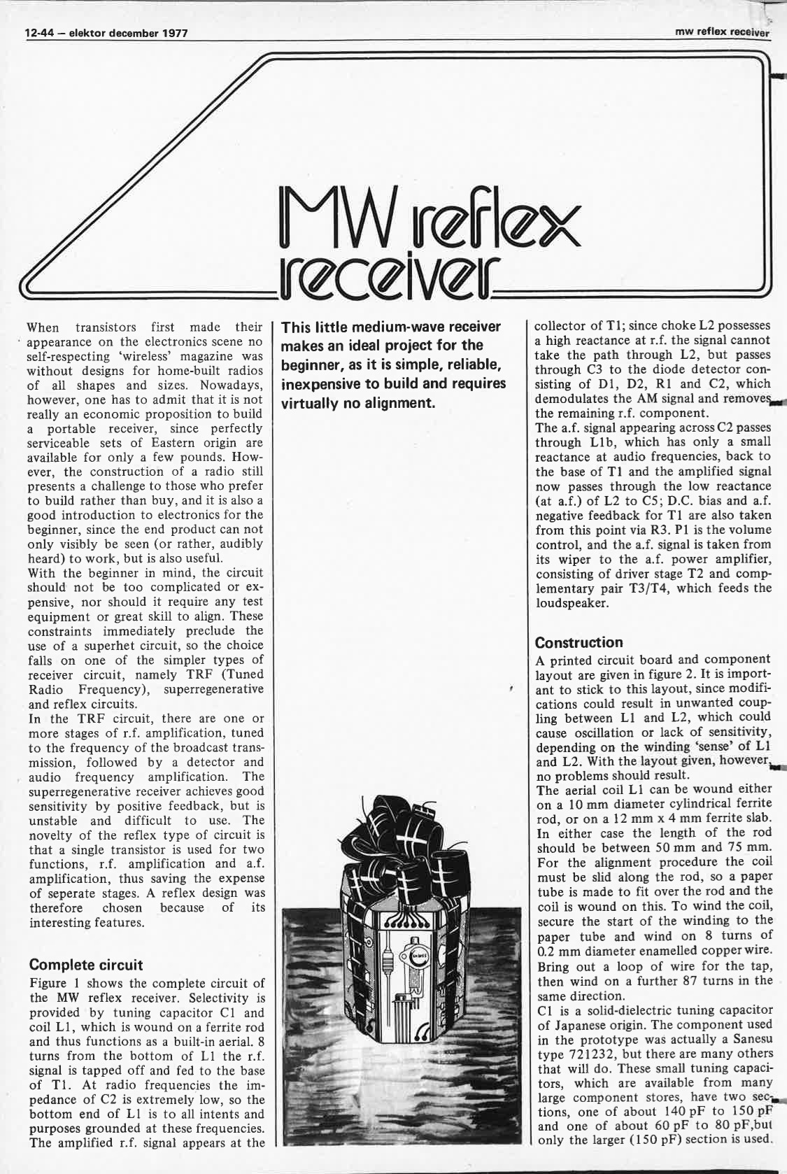 MW reflex receiver