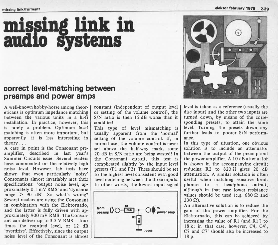 missing link in audio systems