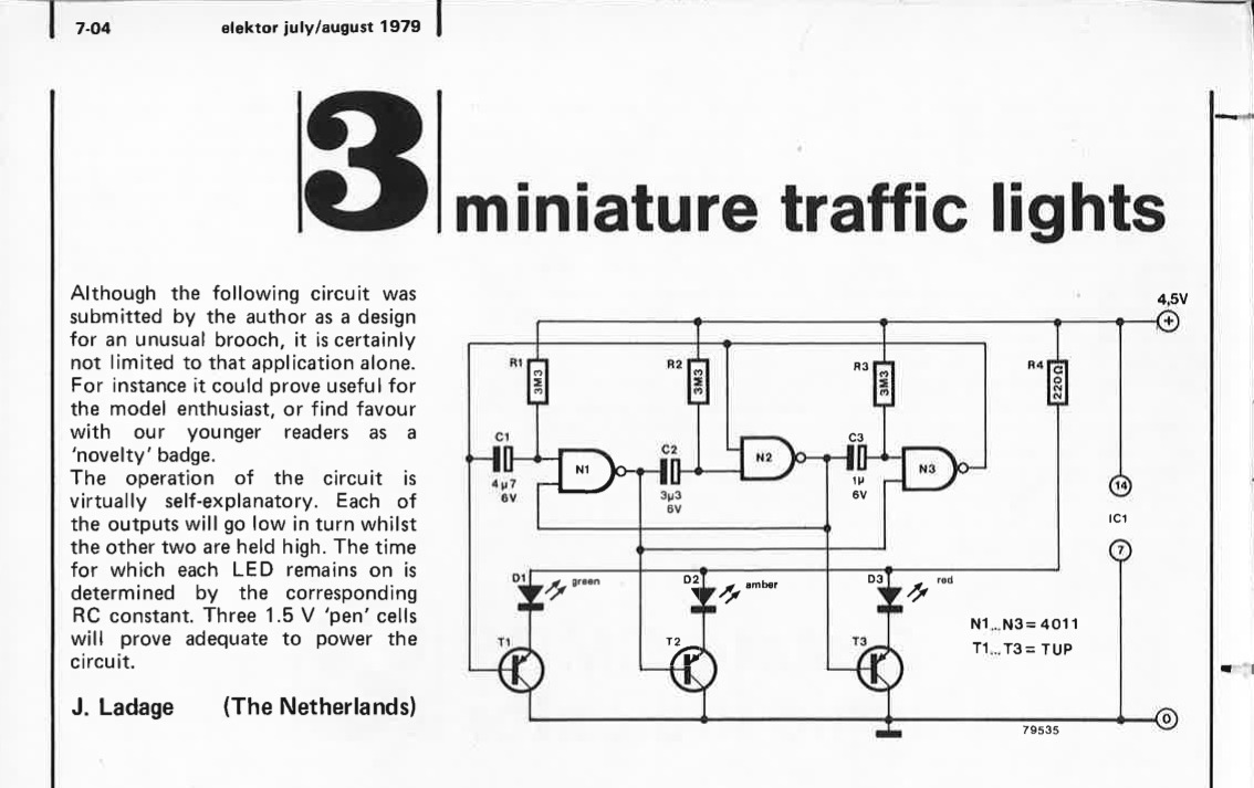 miniature traffic lights