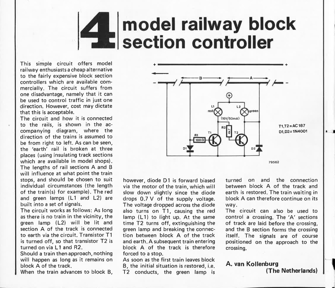 model railway block controller