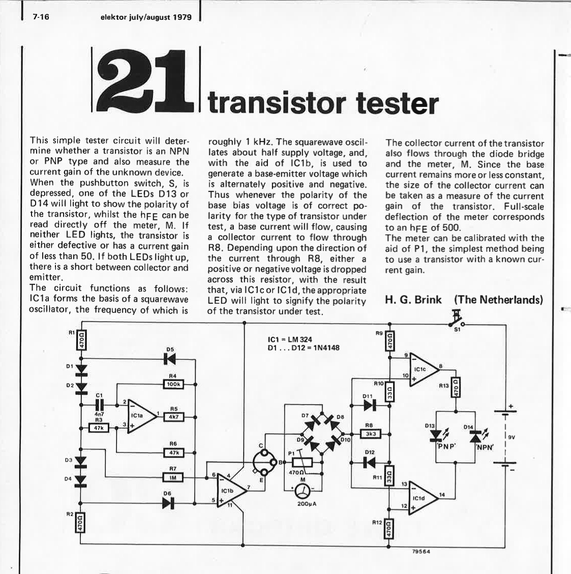 transistor tester