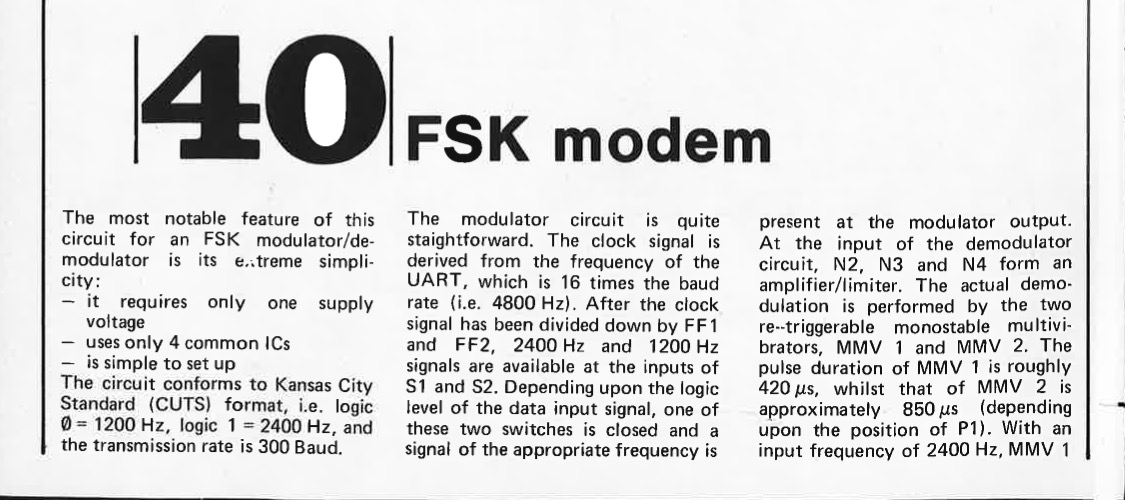 FSK modem