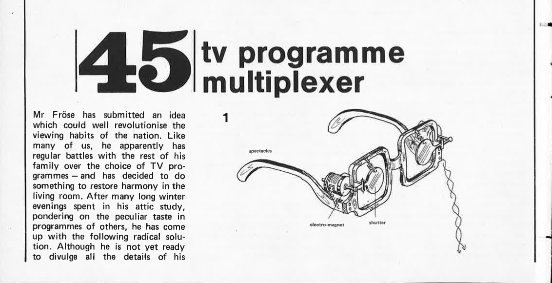 TV programme multiplexer