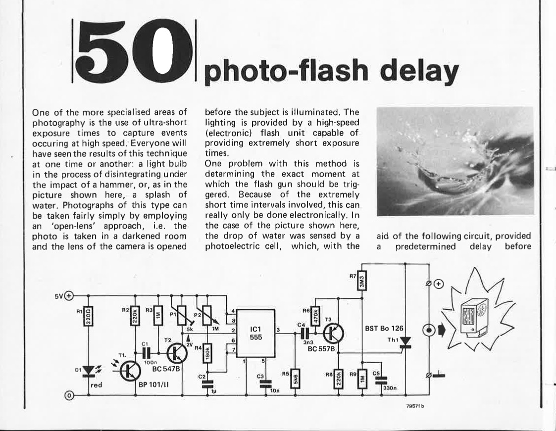 photo-flash delay