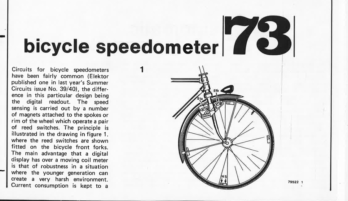 bicycle speedometer