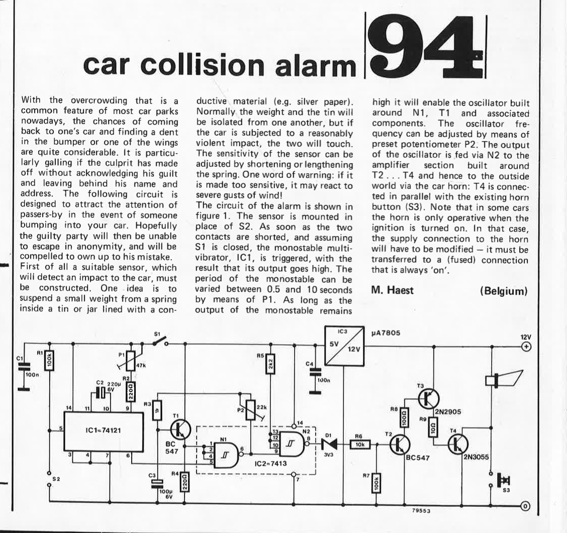 car collision alarm