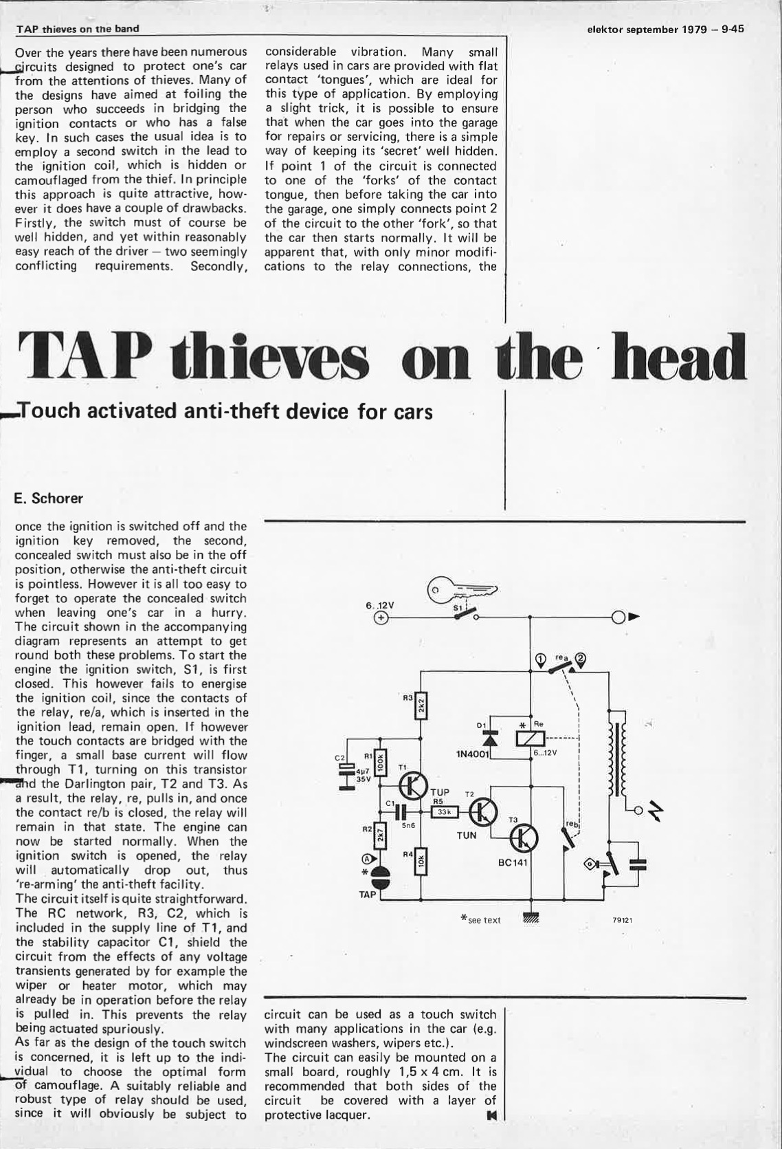 TAP thieves on the head