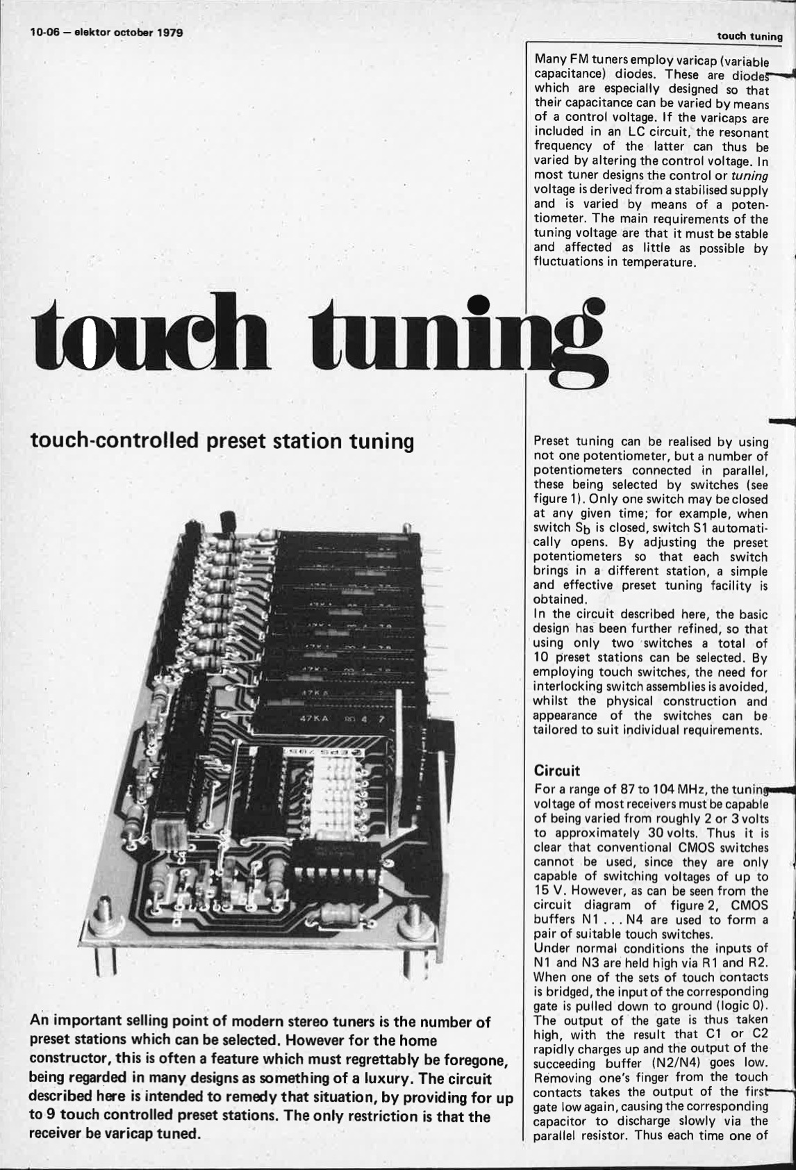 touch tuning
