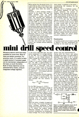 mini drill speed control