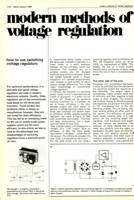 modern methods of voltage regulation - how to use switching voltage regulators