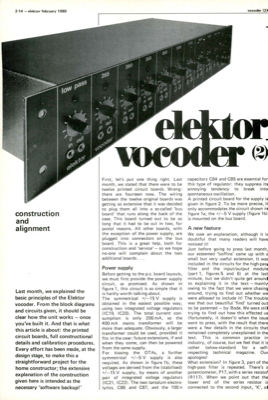 vocoder (2) - construction and alignment