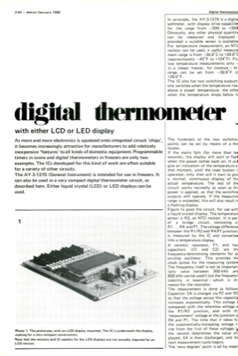 digital thermometer - with either LCD or LED display