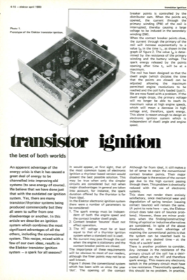 transistor ignition - the best of both worlds