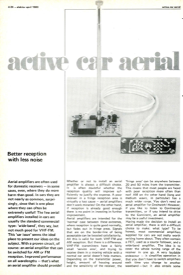 active car aerial - Better reception with less noise