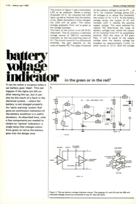 battery voltage indicator - in the green or in the red?