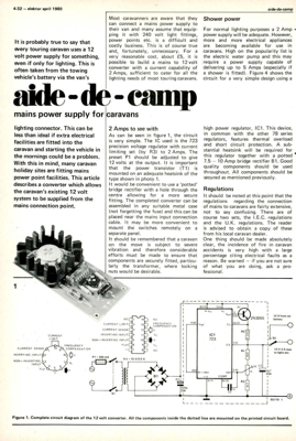 aide-de-camp - mains power supply for caravans