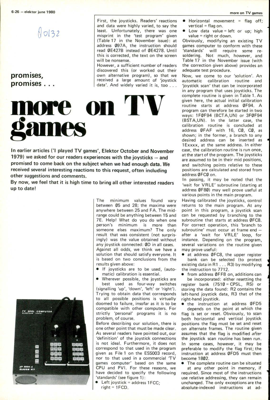 more on TV games - promises, promises …