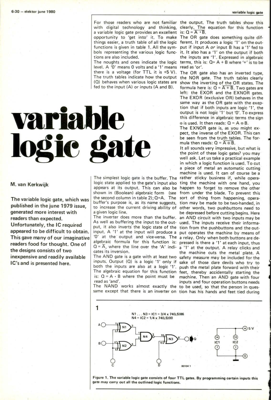 variable logic gate