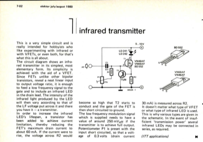 infrared transmitter