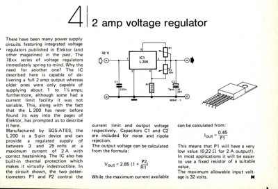 2 amp voltage regulator