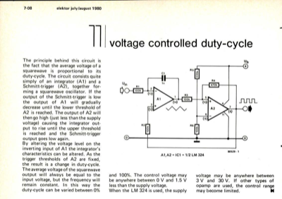 voltage controlles duty-cycle