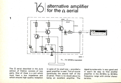 alternative amplifier for the Ω-aerial