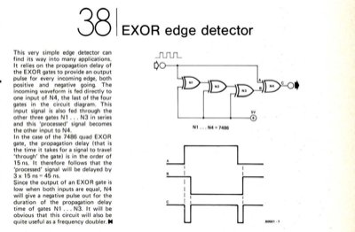 EXOR edge detector