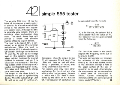 simple 555 tester