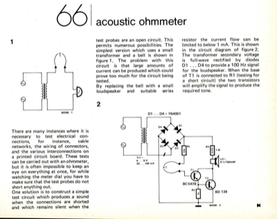 acoustic ohmmeter