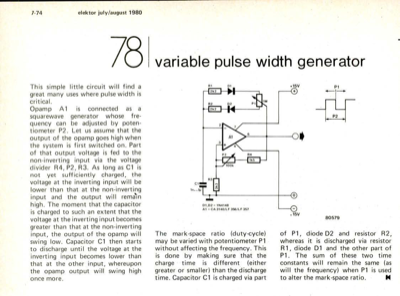 variable pulse width generator