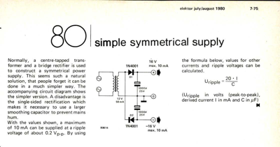 simple symmetrical supply