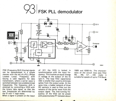 FSK PLL demodulator