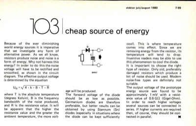 cheap source of energy