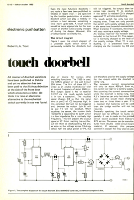 touch doorbell - electronic pushbutton